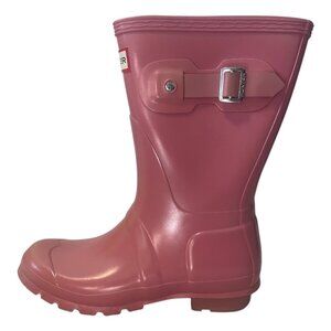 HUNTER Women's Original Short Rain Boots, Size 7, Dusky Rose